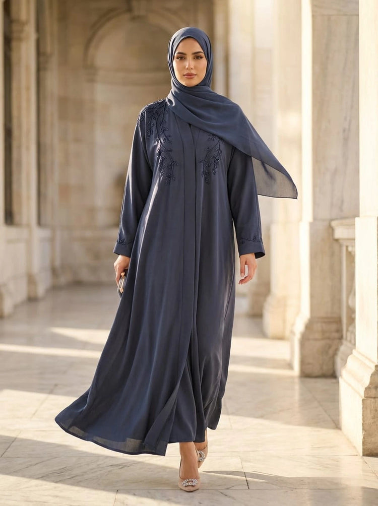 Madiha Leaf Zoom Abaya