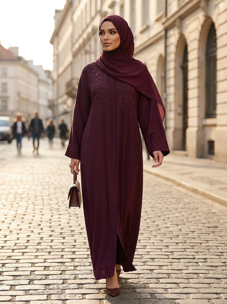 Madiha Leaf Abaya