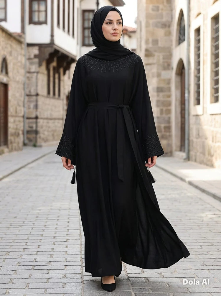 Bisma Nida Abaya with Matching Belt