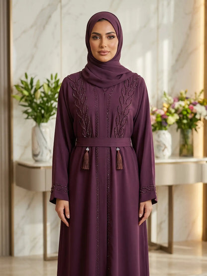 Farah Zoom Abaya with Matching Hijab & Belt