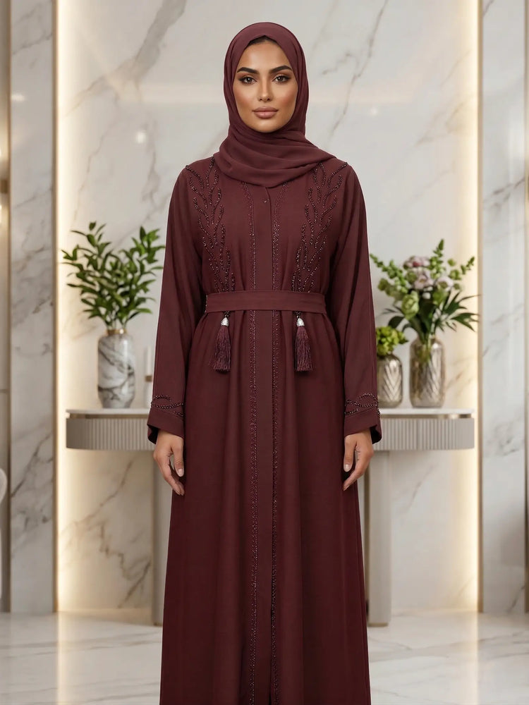 Farah Zoom Abaya with Matching Hijab & Belt