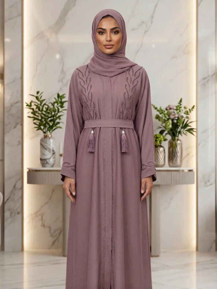 Farah Zoom Abaya with Matching Hijab & Belt