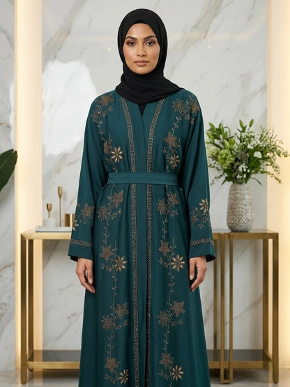 Hamna Floral Abaya Alnoors Collections