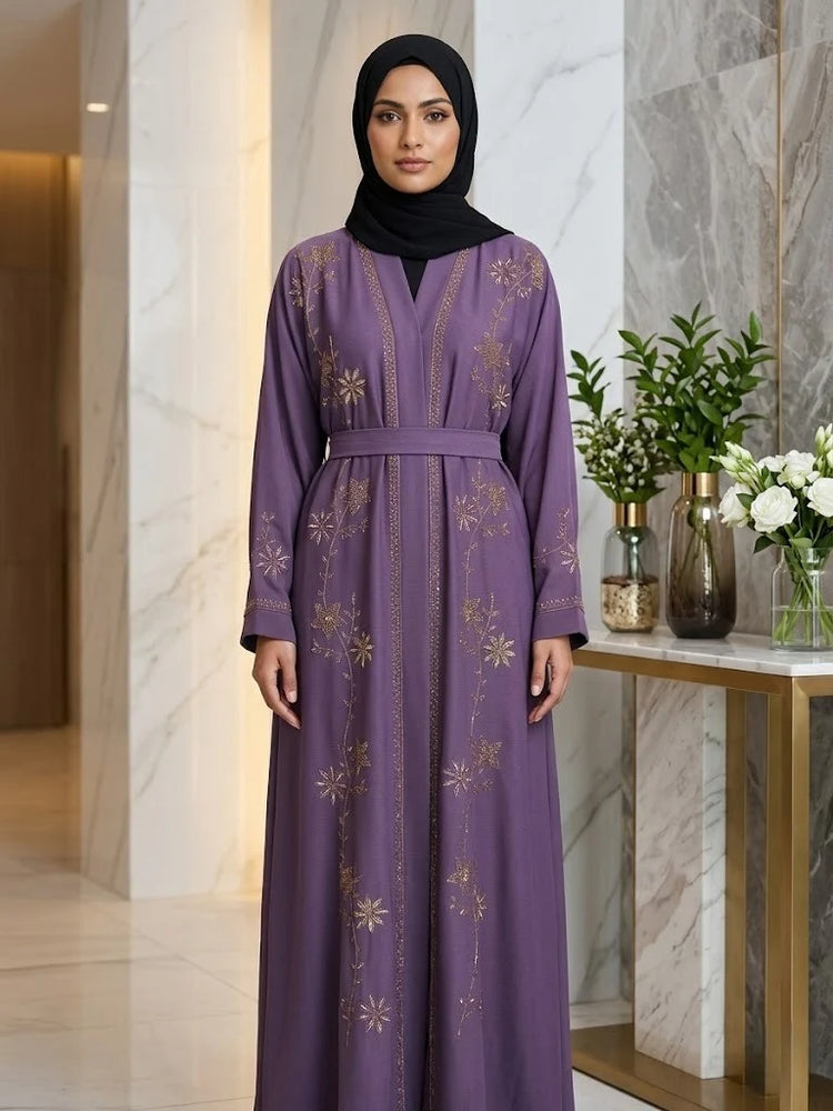 Hamna Floral Abaya