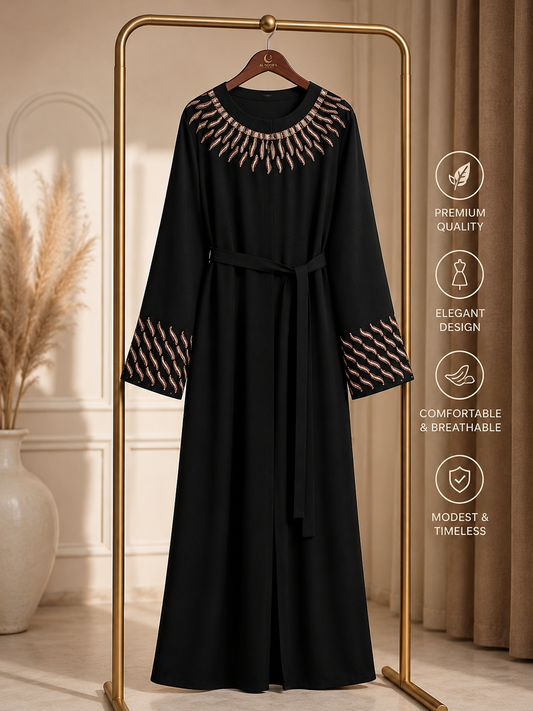 Bisma Nida Abaya with Matching Belt
