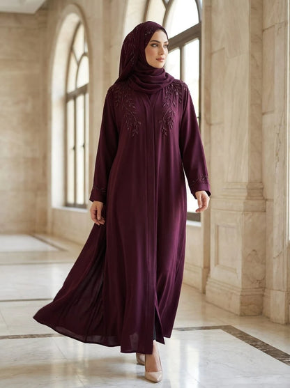 Madiha Leaf Zoom Abaya Alnoors Collections
