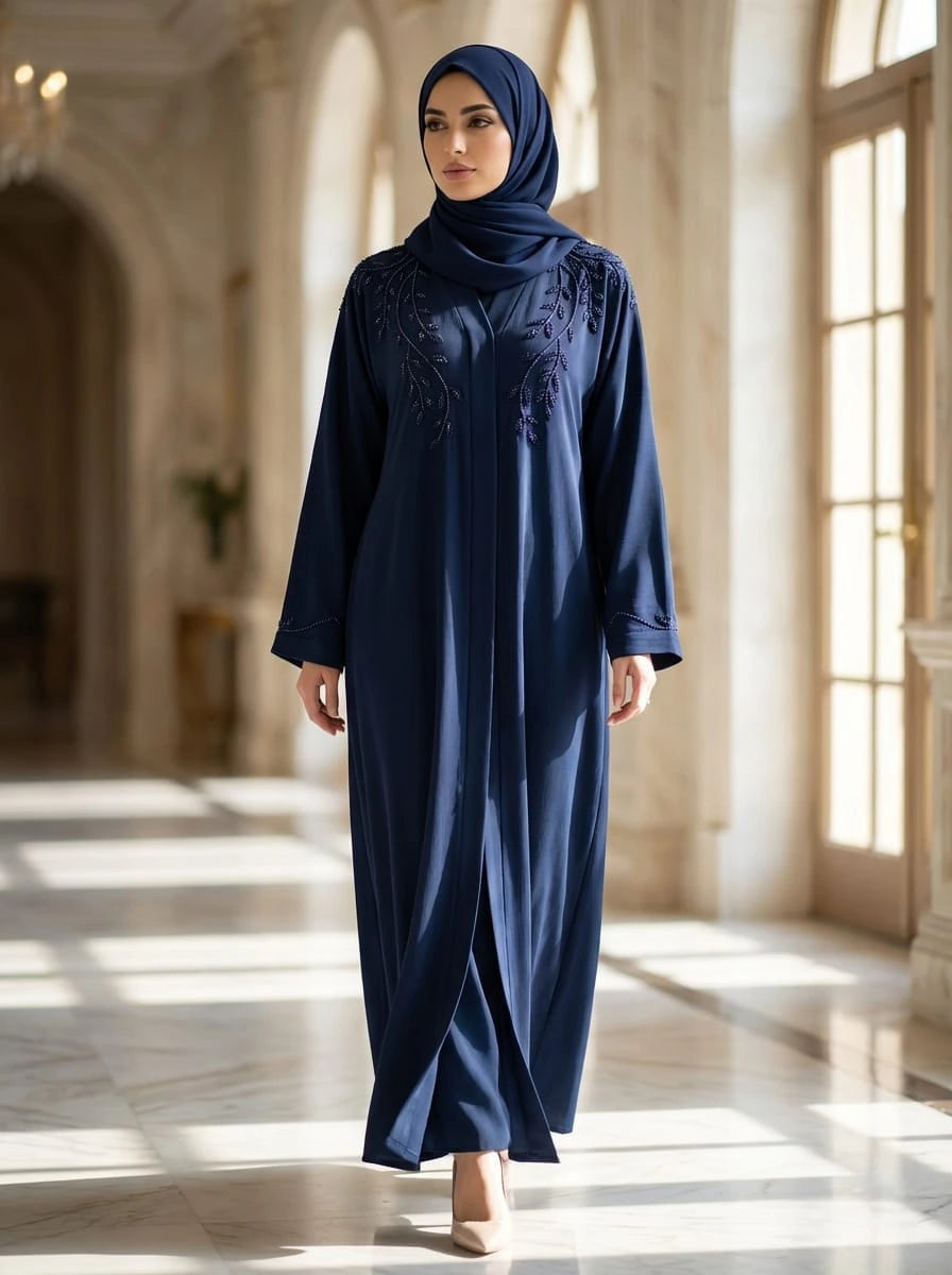 Madiha Leaf Zoom Abaya Alnoors Collections
