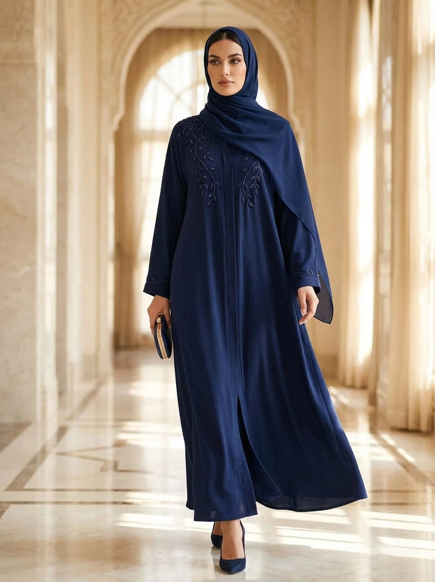 Madiha Leaf Zoom Abaya Alnoors Collections